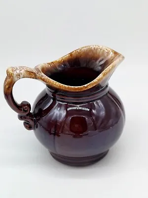 McCoy POTTERY BROWN PITCHER DRIP GLAZE 7528 PERFECT CONDITION. • $12