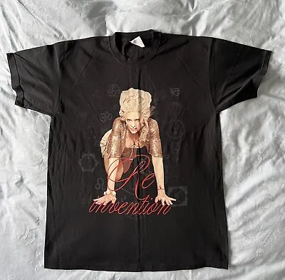 £15 • Buy Official Merch Madonna T-shirt. Black/Large. 2004. Madonna. Reinvention Tour.