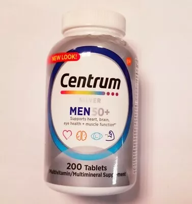 Centrum Silver Multivitamin/Multimineral Supplement Men 50+ 200 Ct Ex 01/25 & UP • $17.49