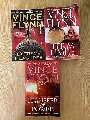 Vince Flynn - Set Of 3 - Extreme Measures Transfer Of Power Term Limits • $17.99