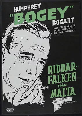 The Maltese Falcon Bogart Vintage Movie Poster Print #3 • $6.49
