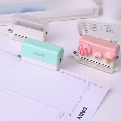 6-hole Punch Notebook Round Hole Puncher Papers Scrapbooking Binding Rings • $15.91