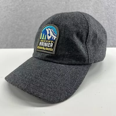 Eddie Bauer Mt. Rainier Hat One Size Gray Wool Blend Adjustable Baseball • $19.90