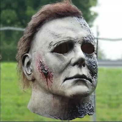 Michael Myers Mask Deluxe Adult Latex Halloween Horror Fancy Dress Killer Scary • $15.97