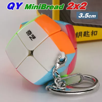 QiYi Keychains Mini Cube MiniBread 2x2 3.5cm Plane Small Magic Cube • $14.28