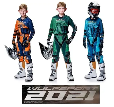 Wulfsport Kids VENTUNO 21 Kit Shirt & Pants Age 3-13 Motorbike Motocross MX Quad • $68.42