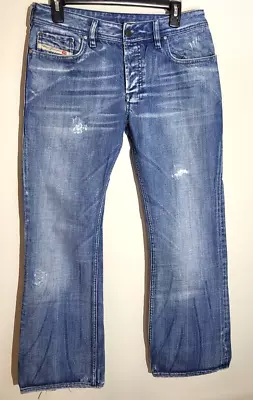 Vintage Diesel Zathan Bootcut Jeans Mens Size 31 (32x30) Distressed Whiskered • $124.99