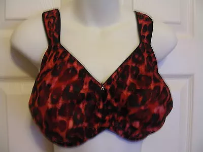 WACOAL BRA-855167-32D-Red Animal- Awareness Underwire Bra REDS • $24.99