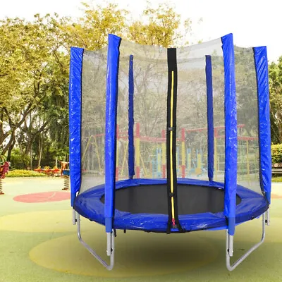 5ft Garden Outdoor Kids Trampolines With Enclosure Safety Net Funny Trampolines • £69.95