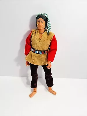 Vintage 1973 Marx Gabriel The Lone Ranger Red Sleeves Indian Action Figure • $69.99