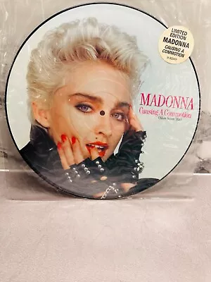 Madonna CAUSING A COMOTION Picture Disc 12'' Vinyl -rare - No Promo • $13.50