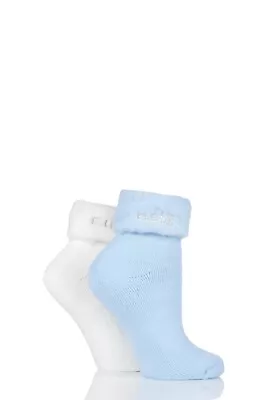 £10.99 • Buy Elle Ladies Original Cosy Bed Socks In 3 Colours - 2 Pair Pack - Great Gift Idea