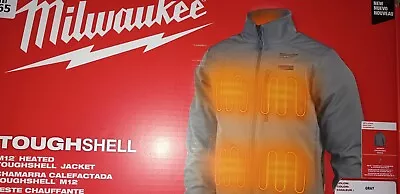 Milwaukee: Dark Gray M12 Heated Tough Shell Jacket Men’s Medium:BATTERY INCLUDED • $155
