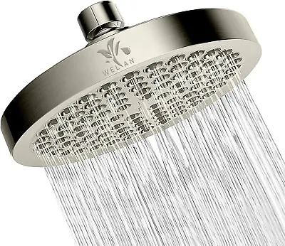 6'' High Pressure Rain Shower Head Brushed Nickel Angles Adjustable Shower Head • $14.99