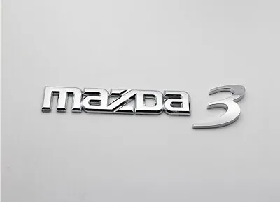 Nameplate Chrome Rear Trunk Emblem Badge Decal Sticker Accessories For Mazda 3  • $23.70