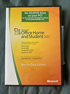 Microsoft Office Home And Student 2007 - Service Desk Edition  • $15