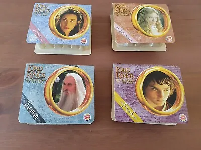 4 Burger King Lord Of The Rings Figures Frodo Saruman Arwen Galadriel • £12