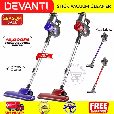Devanti Handheld Vacuum Cleaner Stick Handstick Vac Cordless Bagless Purple • $75.58