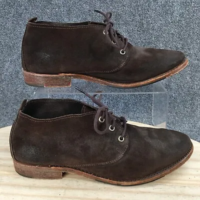 Walk Over Vintage Boots Womens 10 M Chukka Ankle Lace Up Brown Leather Round Toe • $23.20