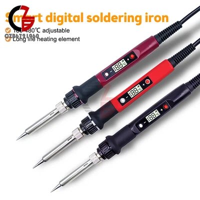 £11.93 • Buy 80W Electric Digital Soldering Iron Station Temperature Adjustable Welding Tips