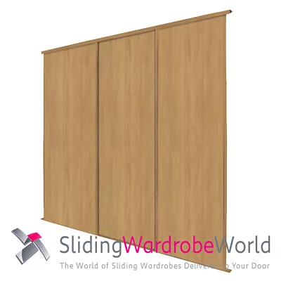 OAK & Mirror 'Classic' Sliding Wardrobe Door Kits Including Tracks (All Sizes)  • £333.49