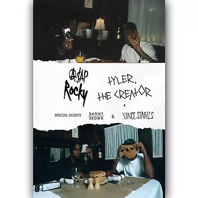 58749 A$AP Rocky And Tyler The Creator Funny Wall Decor Print Poster • £25.03