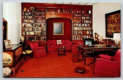 Interior~Office Of Charles Edison From Waldorf-Astoria Towers~Vintage Postcard • $3.70