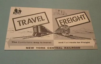 $7.95 • Buy 1955 New York Central Railroad Comfortable Travel Fast Freight Route Brochure