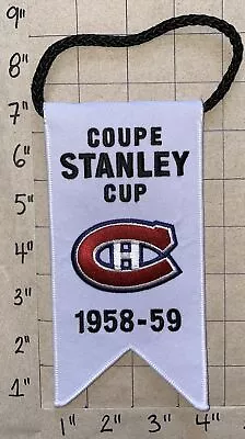 Montreal Canadiens 1958-59 Stanley Cup Champions Banner Plante Nhl Hockey • $14.99