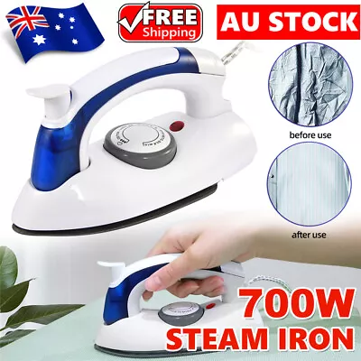 700W Electric Steam Iron Foldable Travel Irons Handheld Ironing Garment Clothes • $25.95