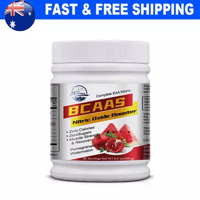 Bcaa Powder 250g Instantised Unflavoured Branch Chain Amino Acids Intra Workout • $23.55