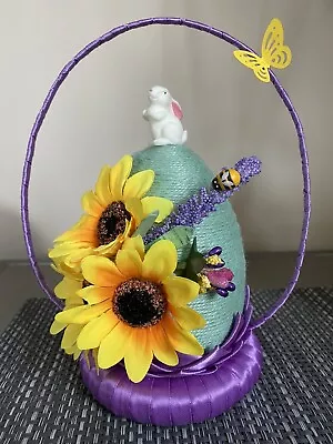 Handmade Easter Egg Basket Table Decoration Spring Party Gift Mother’s Day • £14.99