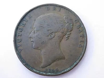 1854 Victoria Penny Copper Collectable Condition 1d • £12