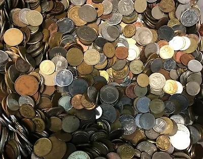 £11.99 • Buy 1 Kilo Mixed Unsorted World Foreign Bulk Coins  1KG