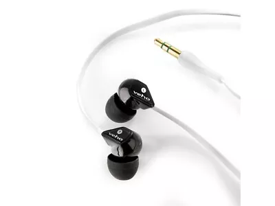 Veho Z-1 Black/White 3.5mm Connector Canal 360 Stereo Noise Isolating Earphones • £2