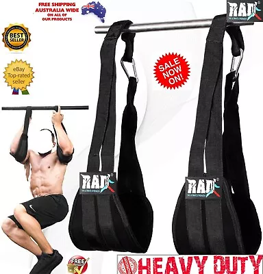 Ab Sling Arm Straps For Weightlifting Abdominal Hanging Pull Crunch Gym HeavyDut • $12.77