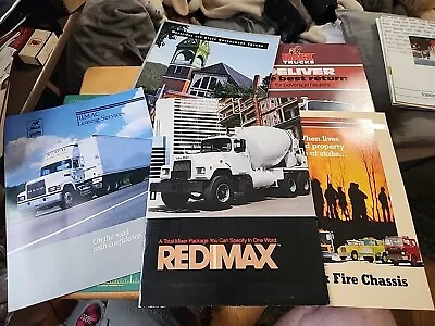 5 1981-1996 MACK Trucks Brochures Lot Fire Beverage Municipal Mixer Leasing • $26.31