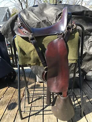 12  McClellan Cavalry Saddle - Fancy Fenders And Possible Soldier's Initials • $700