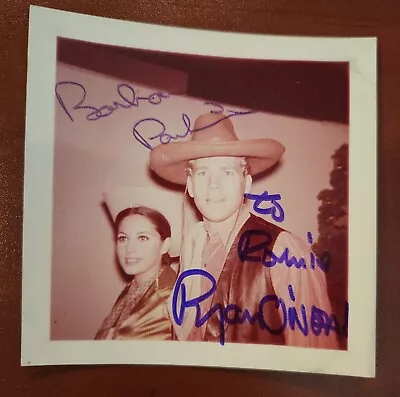 Ryan O'Neal & Barbara Parkins Signed Photo BAS Auto Original Small Snapshot • $99.99