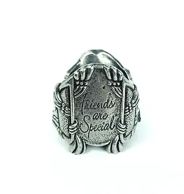 Vintage 1998 Carson Pewter Votive Candle Holder  Friends Are Special  Never Used • $13.99