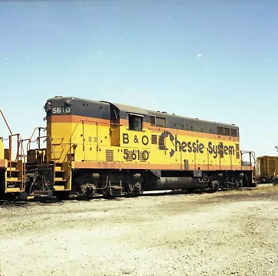 BO Baltimore & Ohio EMD GP7 Locomotive #5610 - Vintage Railroad Negative • $16.45