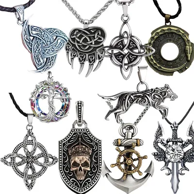 Necklace Viking Celtic Knot Irish Norse Pendant Jewelry • $11.68