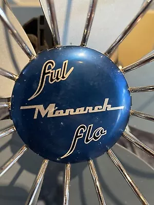 Vintage Mid Century Monarch Ful Flo Desk Fan Fan Excellent Collectable Condition • $129.99