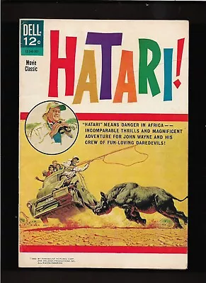 1962  Hatari   John Wayne Dell Comic Book Higher Grade Complete & Original Rare • $99.99