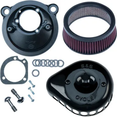 S&S Black Mini Tear Drop Stealth Air Cleaner Filter Harley 07-21 Sportster XL • $318.59