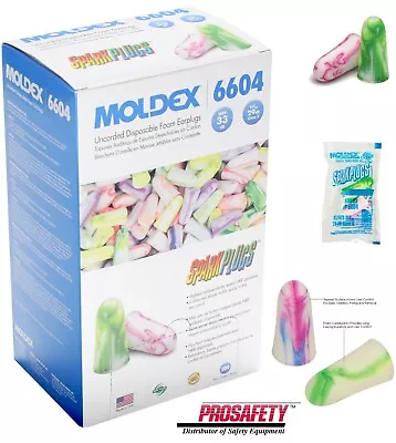 Moldex 6604 SparkPlugs UNCORDED Noise Reduction 33 Db Foam Disposable Ear Plugs • $36.95