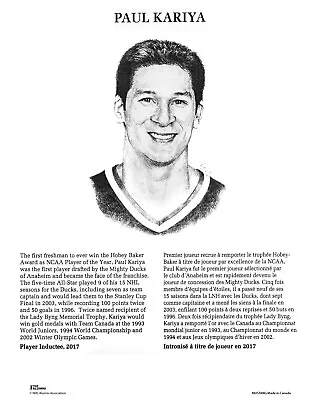 Paul Kariya Mighty Ducks Of Anaheim 8x10 NHL Hall Of Fame Legends Hockey Photo • $11.99