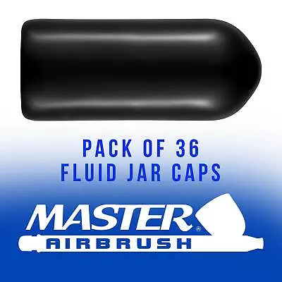 Master Airbrush Siphon Bottle Jar Adapter Cap Covers (Pack Of 36) -Plastic Plugs • $6.99