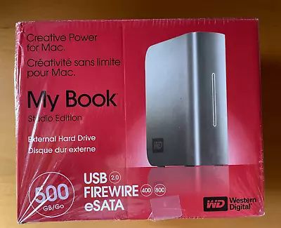 Western Digital My Book Studio Edition 500 GB External Hard Drive SEALED 2.0 • $65