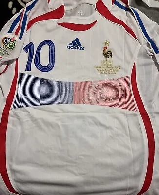 $185 • Buy Zinedine Zidane Signed France World Cup 2006 Jersey+coa